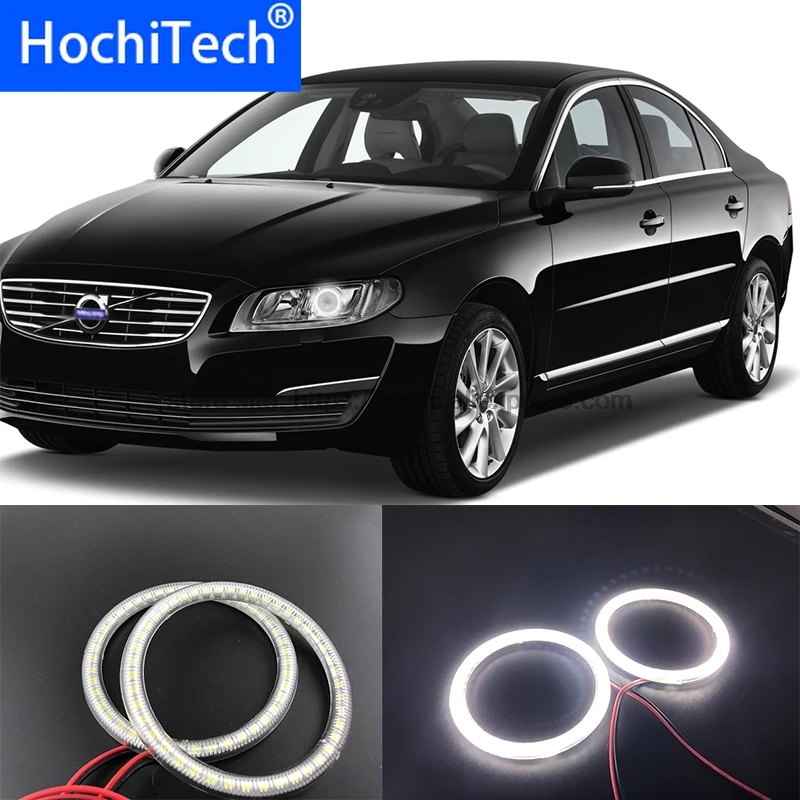 

HochiTech Ultra bright SMD white LED angel eyes 2000LM 12V halo ring kit daytime running light DRL for Volvo S80 S80L 2012-2015