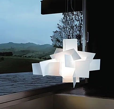 Imagem -02 - Replica Foscarini Lâmpada Grande Bang Empilhamento Criativo Pingente Luzes Decoração da Arte D65cm 95cm Led Suspensão Pingente Lâmpada