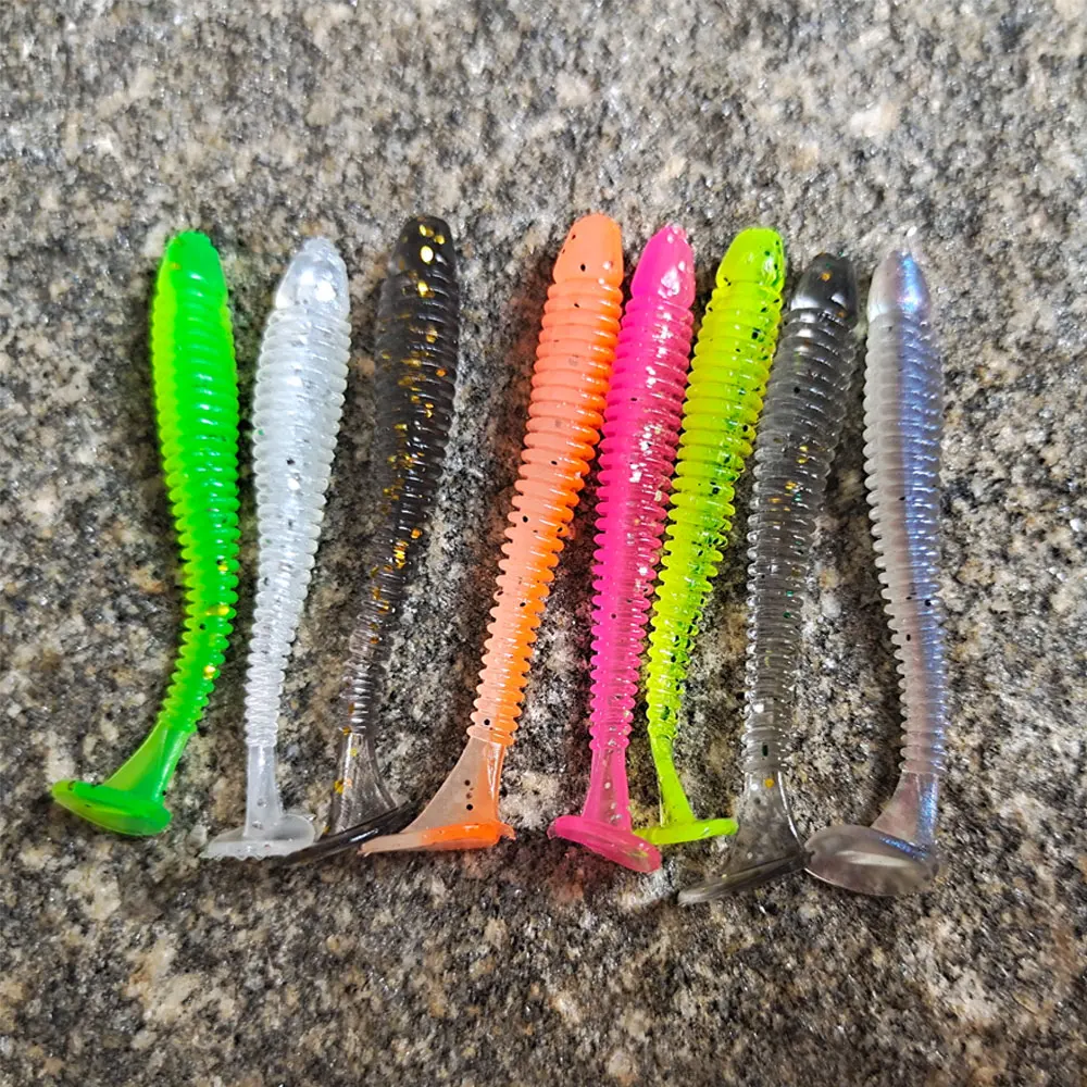 Balleo 10pcs /20pcs soft lure 0.7g Fishing lure Shad Silicone bait Soft Plastic Bait  Feeder For Pike fishing tackle