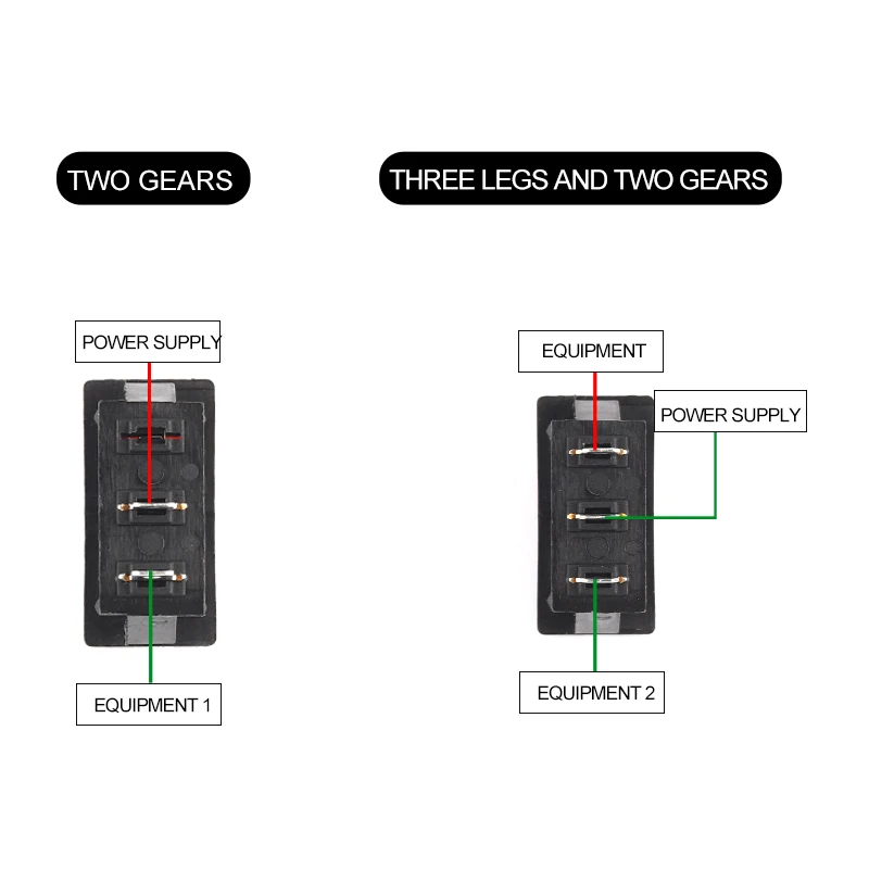 5Pcs Boot Rocker Switch 33X16mm Spst 2/3Pin Snap In Op-Off Op-Op Auto Power dash Truck Switch Accessoires 15A/20A 250V/125V