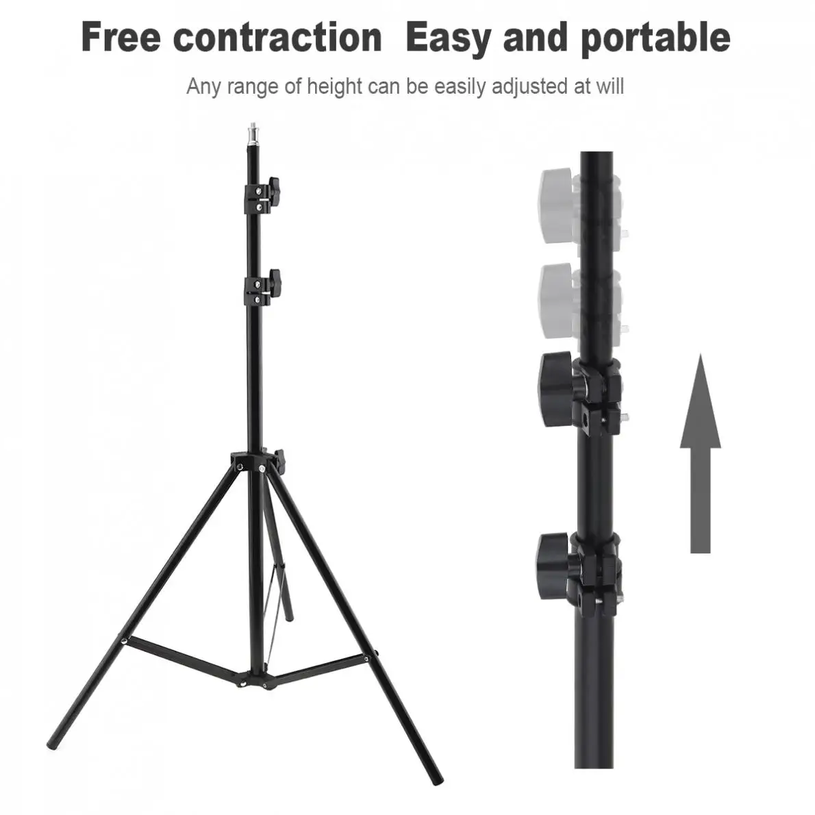 210cm Selfie Ring Fill Light Tripod Photography Light Stands Fit for Live / Photo / Studio / Video / Lighting Studio Kits