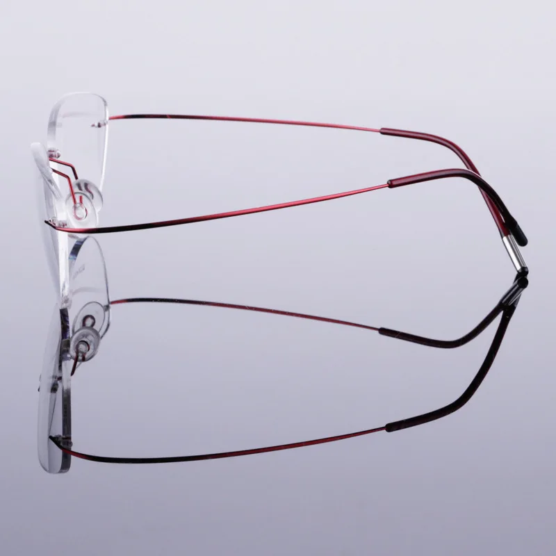 BCLEAR Beta-Ti Designer Brand Style Flexible Memory Metal Rimless Eyeglasses Frame for oculos de grau Glasses Optical Frame