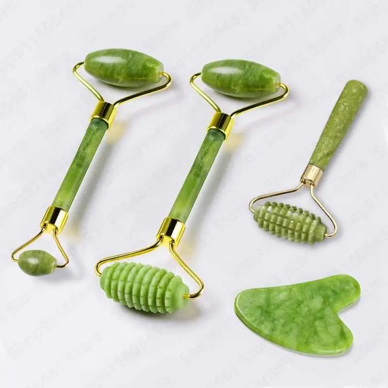 الوجه أدوات العناية بالبشرة الطبيعية مدلك Guasha اليشم الأسطوانة مكشطة الوجه الاسترخاء التخسيس الجمال الرقبة رقيقة جهاز إزالة التجاعيد