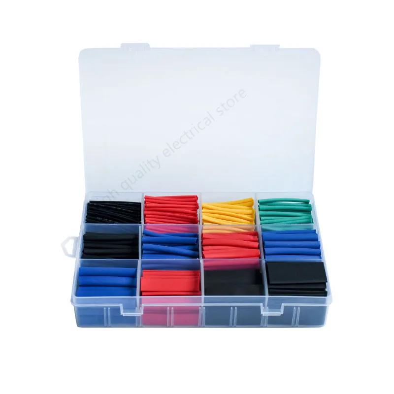 750pcs 2:1 Wrap Wire Cable Insulated Polyolefin Heat Shrink Tube Ratio Tubing Insulation Shrinkable Tubes