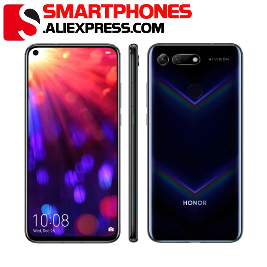 Dean honour-Smartphone V20, téléphone mobile, RAM 6 go, ROM 128 go, écran 6.4 pouces, Kirin 980 OctaCore, Android 9, charge rapide, affichage 20, NDavid