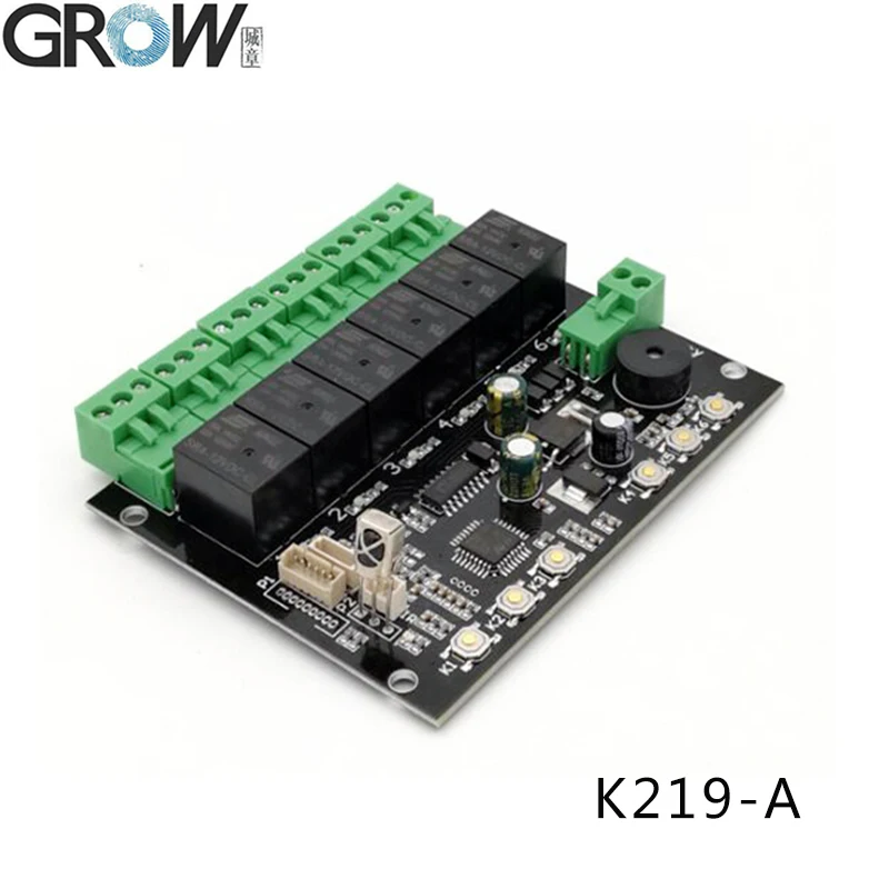 GROW K219-A Programmable Fingerprint Infrared Remote Controller Control Board Control Multichannel Relay Time Control Switch