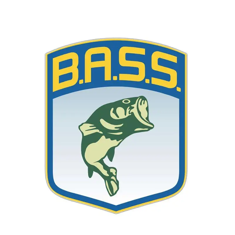 RuleMyLife 10.2CM*12.7CM Personality Bass Fishing Fish PVC Motorcycle Car Sticker 11-00392