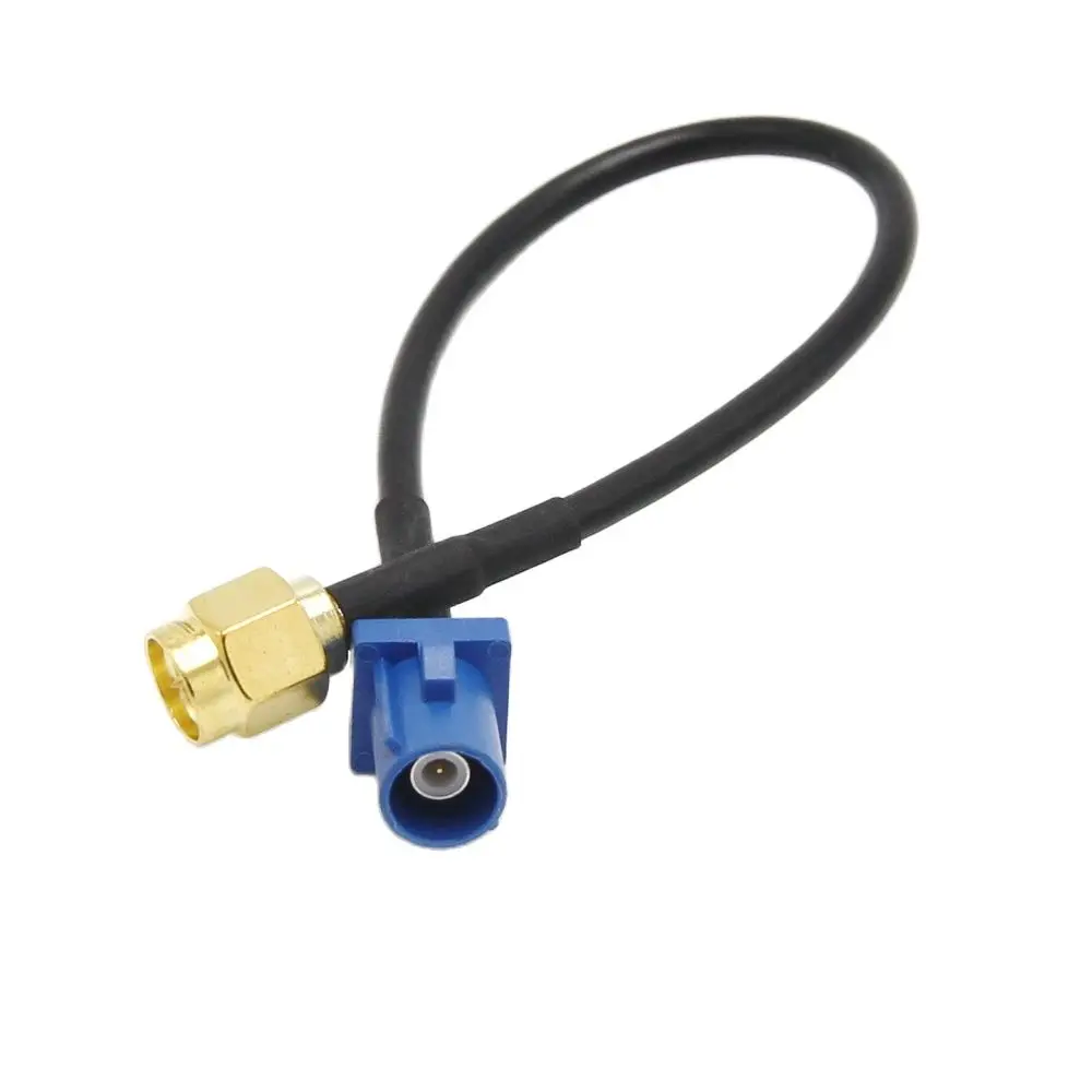 Fakra Male to SMA Male Plug Active GPS Antenna Extension Cable 15cm RG174 Fakra to SMA Gps Cable