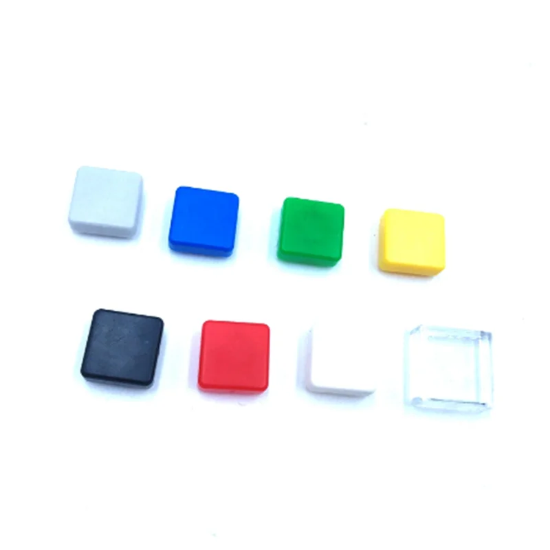 20PCS A14 square button cap Fit 12*12*7.3 Red yellow blue green white hat 12x12x7.3mm