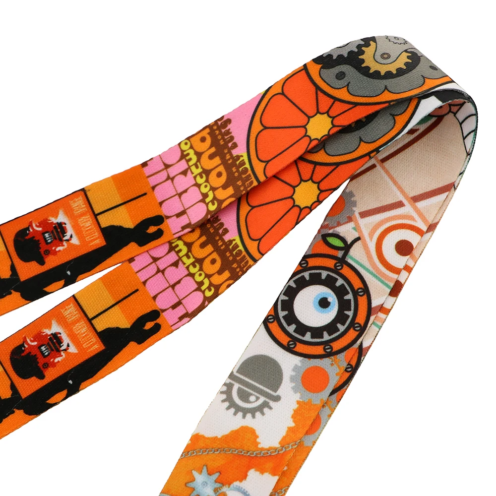 DZ1742 A Clockwork Orange Lanyard Keychain ID Badge Holders Mobile Phone Rope Key Lanyard Neck Straps Key Rings Accessories