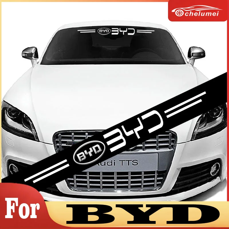 

For Byd Car Stickers Front Windshield Prevent Sunlight Reflection Decoration Decals Waterproof Window Car Tuning Accessories