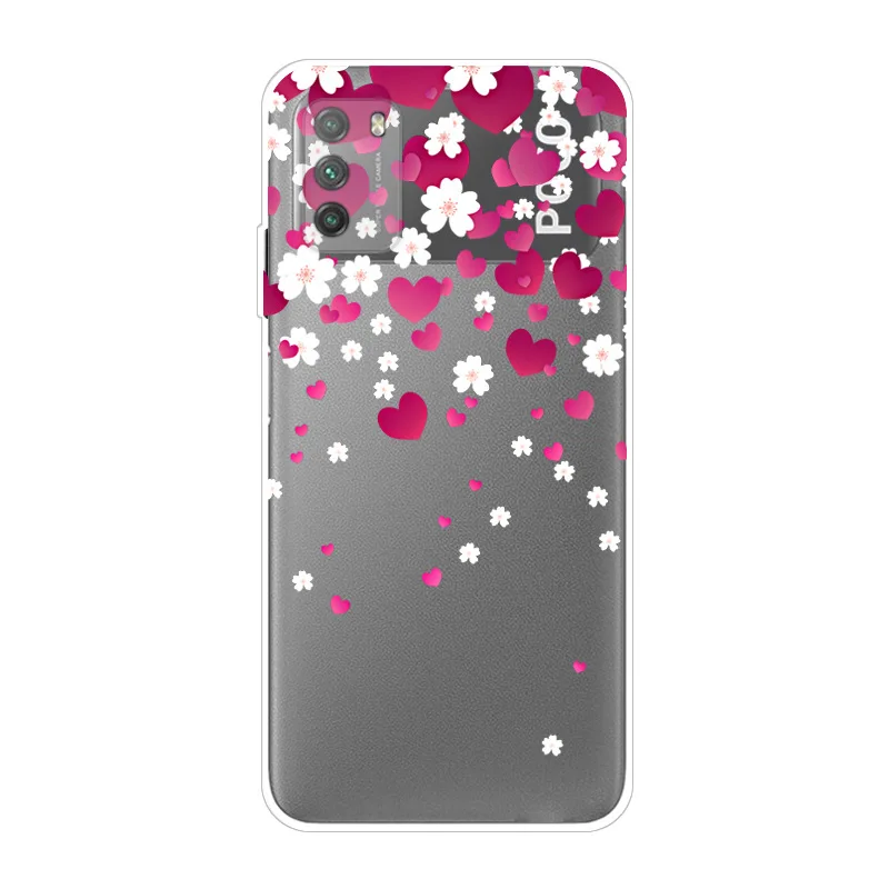 Cho Coque POCO M3 Ốp Lưng Trong Suốt TPU Ốp Điện Thoại Silicon Dành Cho Xiaomi Poco M3 Pro Ốp Lưng 5G PocoX4 m4 Pro 5G Rõ Ràng Funda Túi