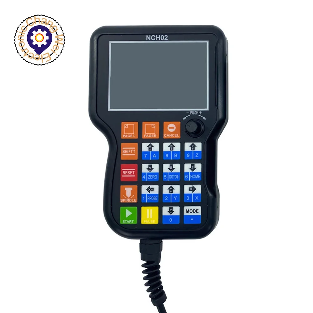 Aggiornamento NCH02 controller di movimento CNC offline portatile 3 assi 4 assi 5 assi codice G maniglia USB pulsante telecomando volantino CNC