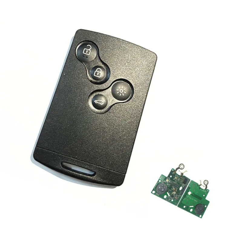 

1pcs 2pcs 5pcs 4 Buttons smart key 433MHz Hitag AES PCF7953 Chip Passive Keyless Go For renault clio 4 key after 2013