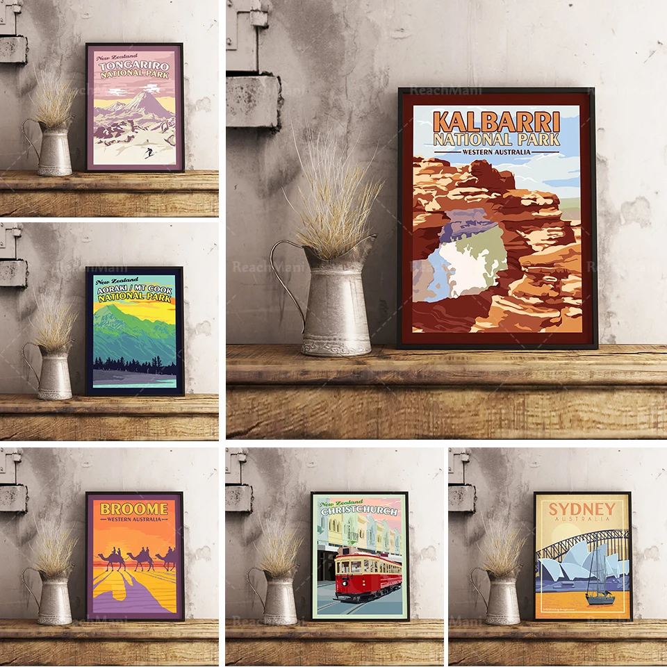 Broome Western Australia - Vintage Travel Poster