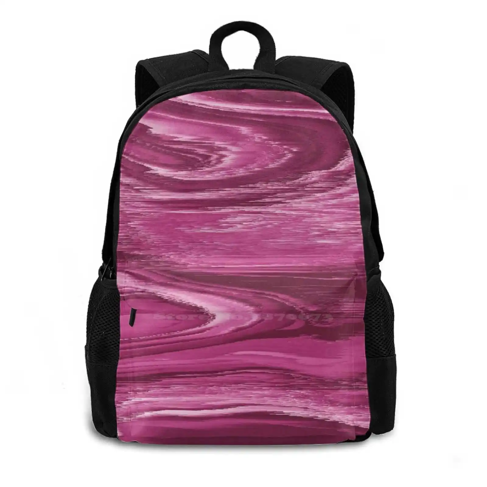 Digital Glitch 3d Print Design Backpack Casual Bag Glitch Endidesigns Endi