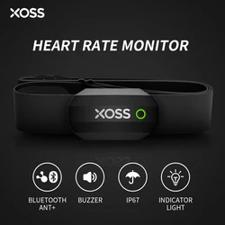 XOSS Chest Strap Heart Rate Sensor Monitor Bluetooth ANT+ Wireless Health Fitness Smart Bicycle Sensor