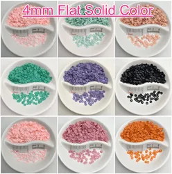 4mm Cup Round Solid Color PVC Loose Sequin Paillette Sewing Craft For Wedding Decoration Garment Dress Shoe CapsDIY Wholesale