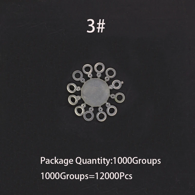 1000 Groups Carp Fishing Accessories Round Bait Ring For European Reservoir Pond Fishing Pill-shaped Stick Fishing Tackles Pesca image 3