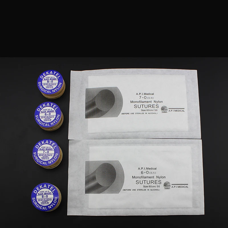 

South Korea imported axis cosmetic plastic surgery suture polymer suture thread embedding double eyelid nylon monofilament threa