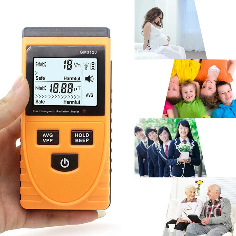 

GM3120 Handheld Electromagnetic Radiation Detector Meter Dosimeter Tester Counter For Electric Field Emission Measurement Tool