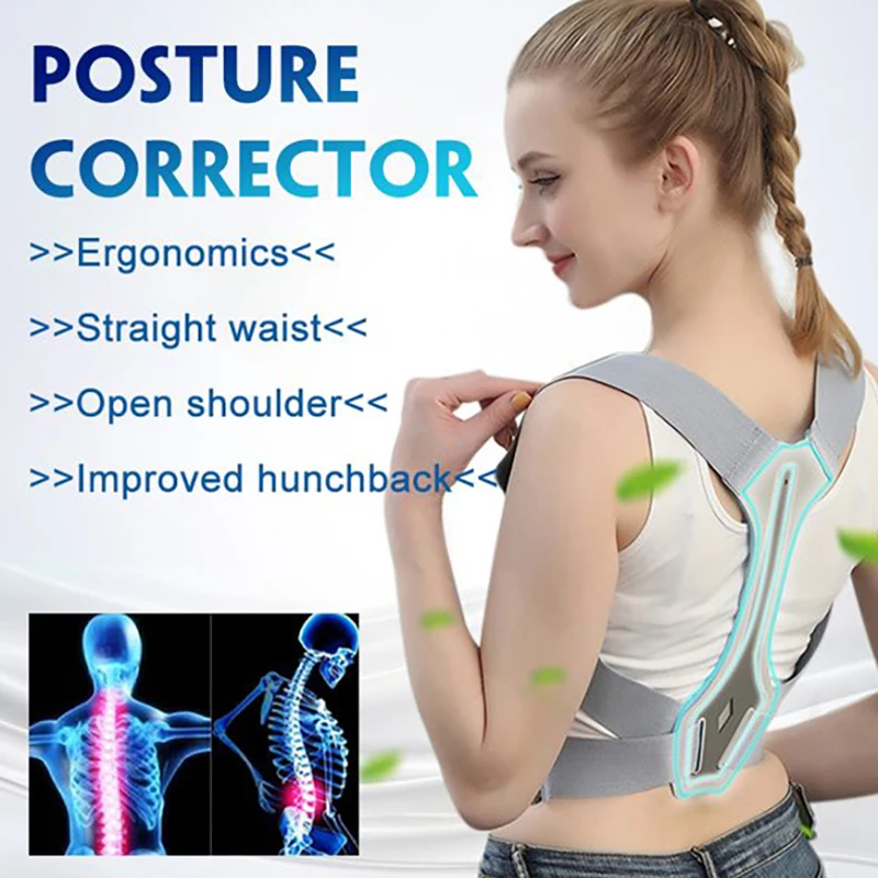 YOSYO Posture Corrector for Men and Women Adjustable Upper Posture Brace for Support,Providing Shoulder-Neck-Back Relief Pain