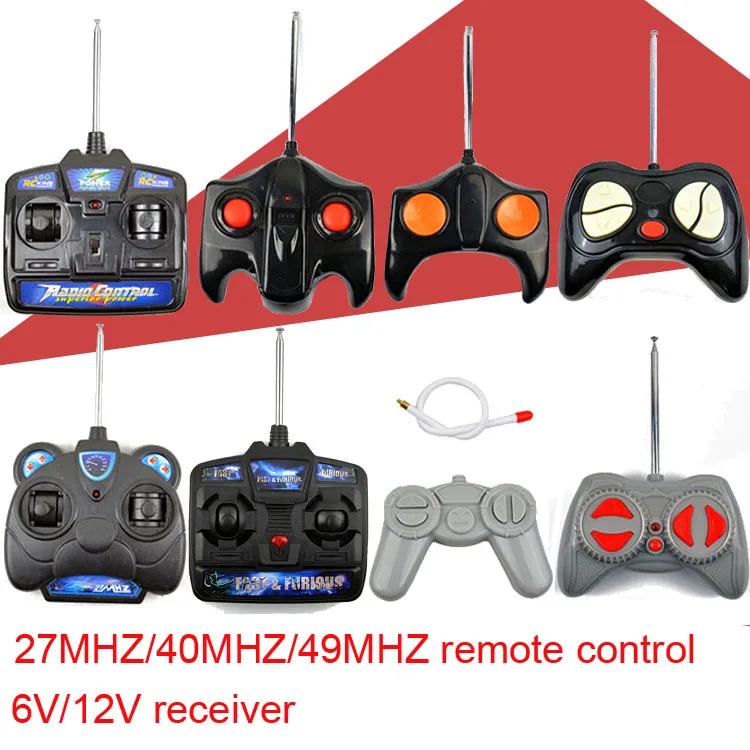 27MHZ/40MHZ/49MHZ/2.4G Remote Control 6V/12V Receiver Universal Radio Transmitter Bluetooth Controller Children Toy Cars Dump