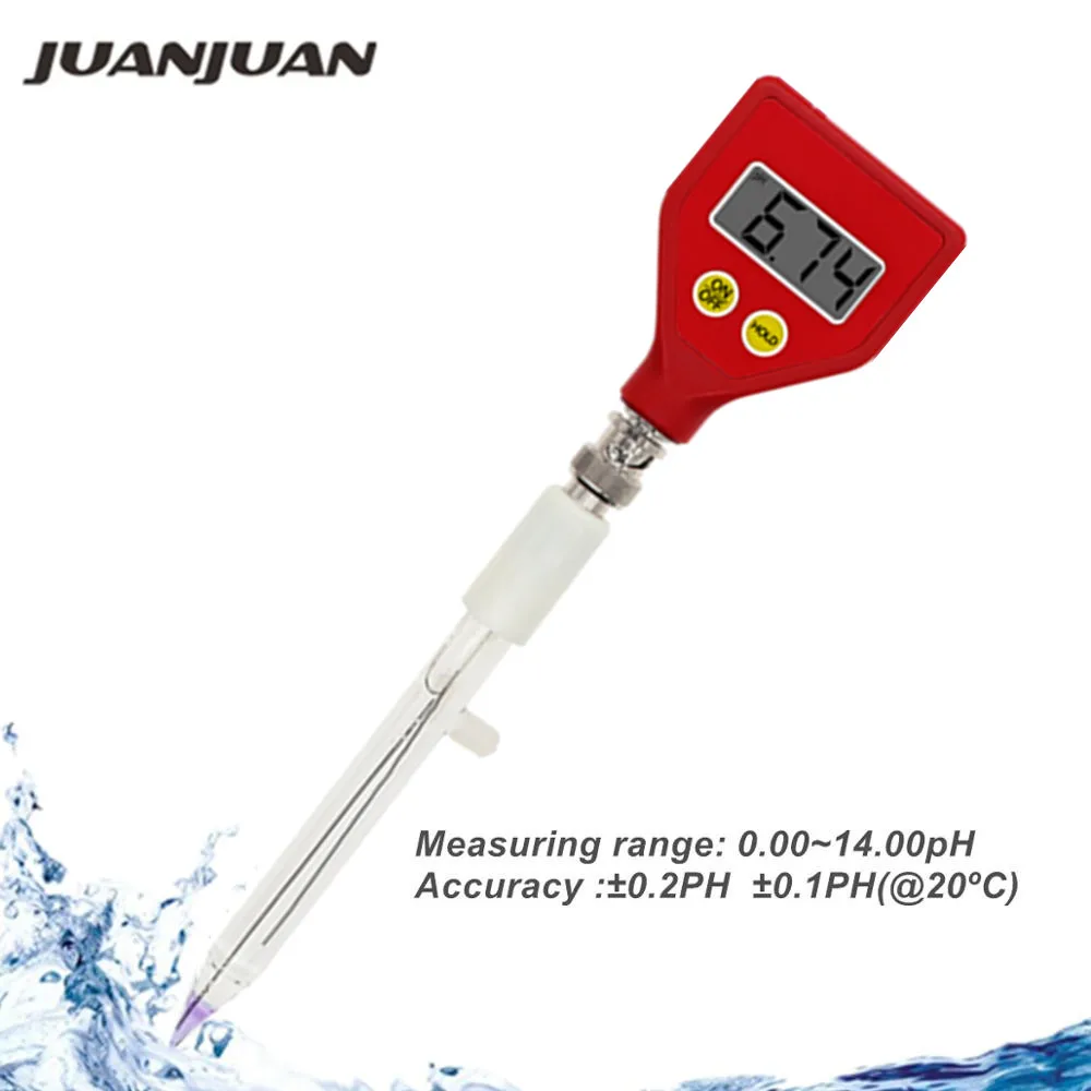 Aquário Medidor de ph Qualidade da Água Tester Sharp Eletrodo de Vidro Medição ph Instrumen Ph-98108 para Água Alimentos Queijo Leite Solo