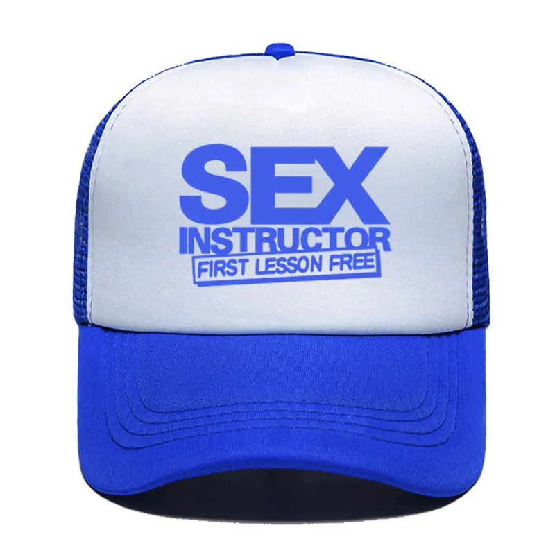 Sex Instructor Funny Creative Baseball Cap Casual Men Women Parent-child Hats Mesh Visor Outdoor Sun Hat Adjustable Caps