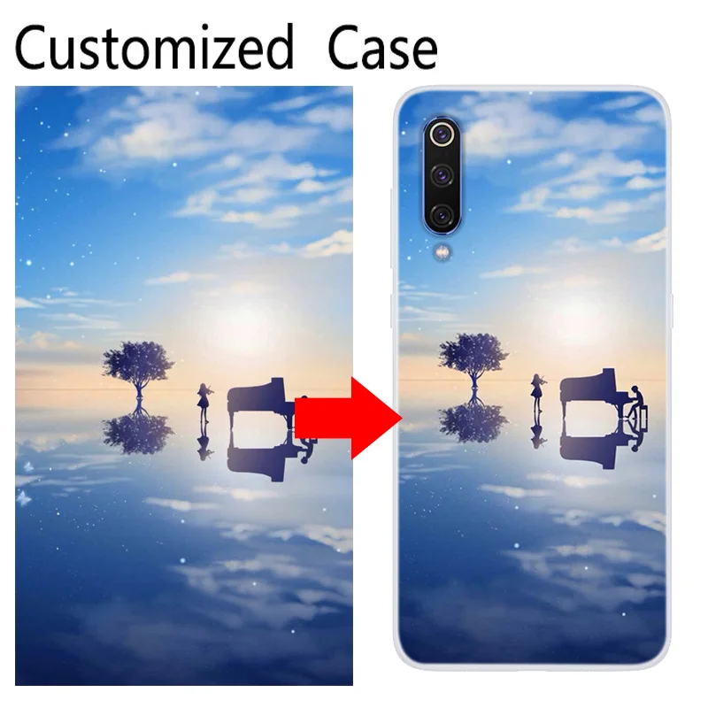 DIY Customized Cover For Xiaomi mi 9T 9 SE Lite A3 CC9 Note 9S 10 Pro Redmi Note 8 8T 7 6 9 Pro Max 7A 8A Case Personalized Case