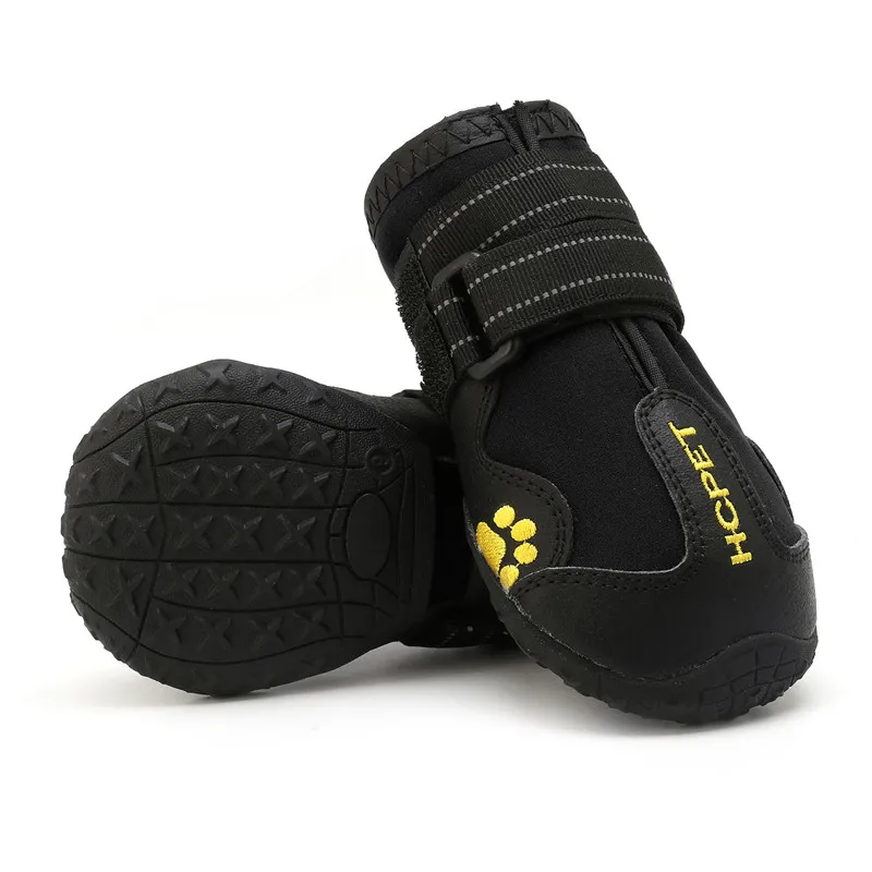 4 Teile/satz Haustier Hund Schuhe für Mittelgroße Hunde Wasserdicht Regen Schnee Hund Stiefel Langlebig Atmungsaktive Outdoor Training Wandern Hund Schuhe – Detail 12