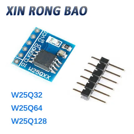 W25Q32 32Mbit / W25Q64 64Mbit / W25Q128 128Mbit 8MByte FLASH storage Module SPI Interface  BV FV STM32 code