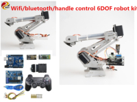 SZDOIT Wifi/Bluetooth/Handle Control Suite+ Metal 6-Axis Robot Arm Kit 6DOF RC Robotic Platform with 6pcs Servos DIY for Arduino