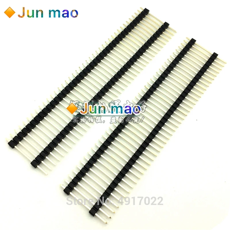 2.54mm Podwójny plastikowy jednorzędowy męski 40P PCB Board Pin Header Connector Pinheader 1 * 40 Long 21 23 25mm 1 * 40 pin