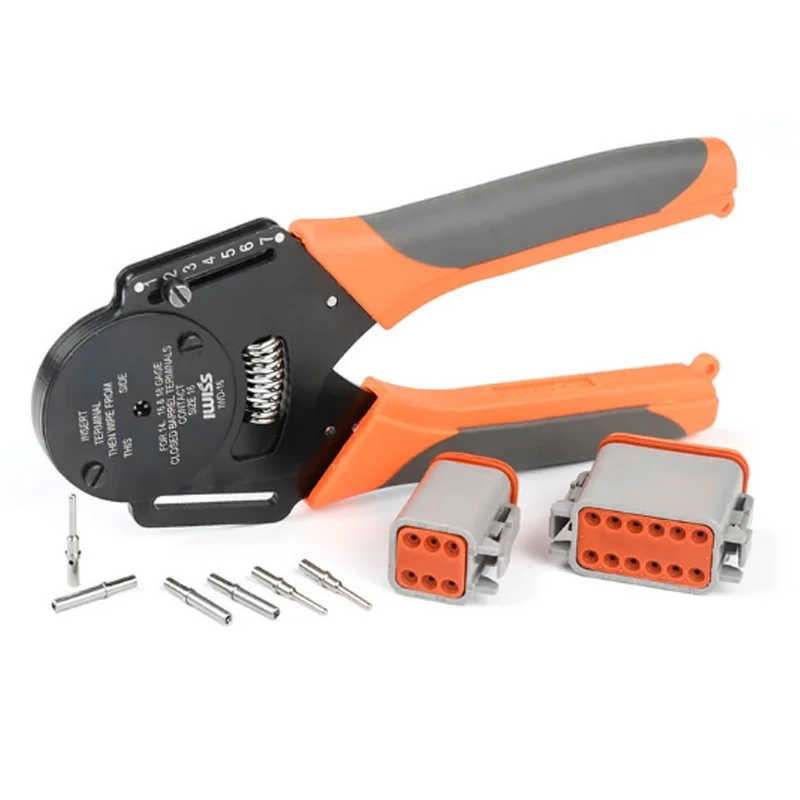 

IWD-12/16/20 German Style Dechi connector mini crimping pliers machined terminal male and female pin crimper tools dropshipping