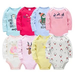6 ADET, 3 ADET, Kavkas Bebek Erkek Kız Bodysuit Uzun Kollu %100 % Pamuklu Bebek Giysileri 0-12 ay Yenidoğan vücut bebe Tulum-Giysi En çok satılan 10 pant - carters bebe-no. 10