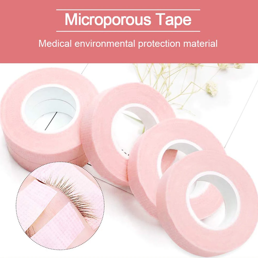 3/5 Rolls Non-Woven False Eyelash Extension Tape Anti-Allergy Easy Tear Eye Tapes For Grafting Fake Lash Eyeliner Tapes