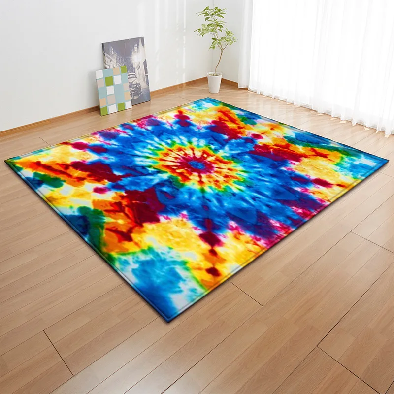 RULDGEE 1PC Polyester Colorful 3D Pattern for Living Room Kitchen Mat Bedroom Carpet Floor Door Mat Decoration Carpet