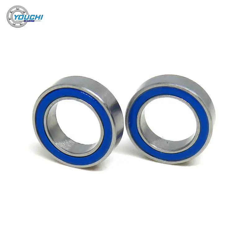 10pcs MR117 2RS 7x11x3 mm Chrome Steel Ball Bearings MR117RS 7*11*3 ABEC-3 Blue Rubber Seals RC Models Miniature Bearing