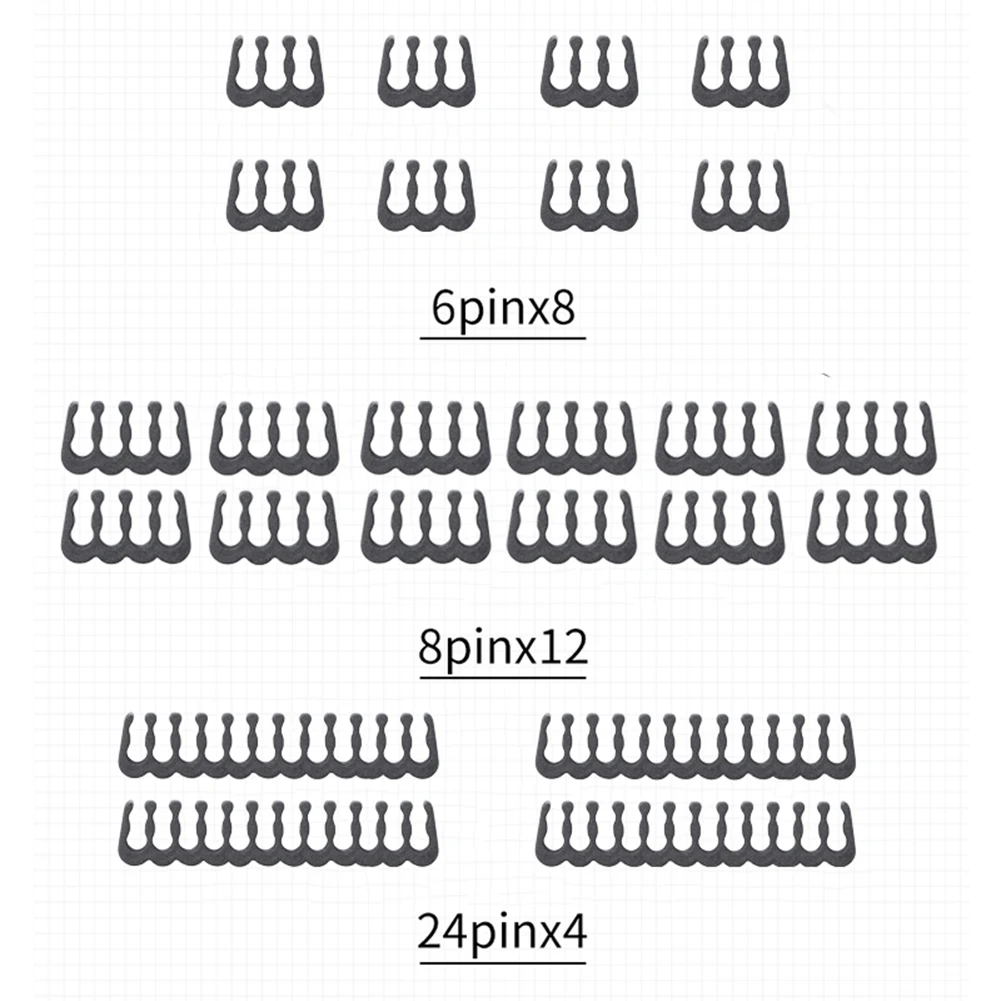 24 Chiếc Cáp Lược Người Tổ Chức Cho 3.0-3.6Mm Tính Dây Cáp Điện Dây 6/8/24 Pin Máy Tính Tay người Quản Lý Kẹp Kẹp Cổng Kết Nối