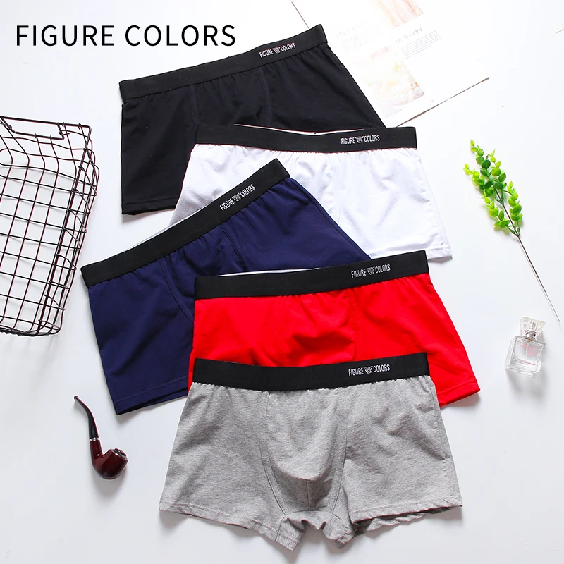 

4pcs/lot Mens Boxers Underwear Cotton Boxer Underpants Homme Boxershorts Panties U Convex Comfortable Breathable underwear