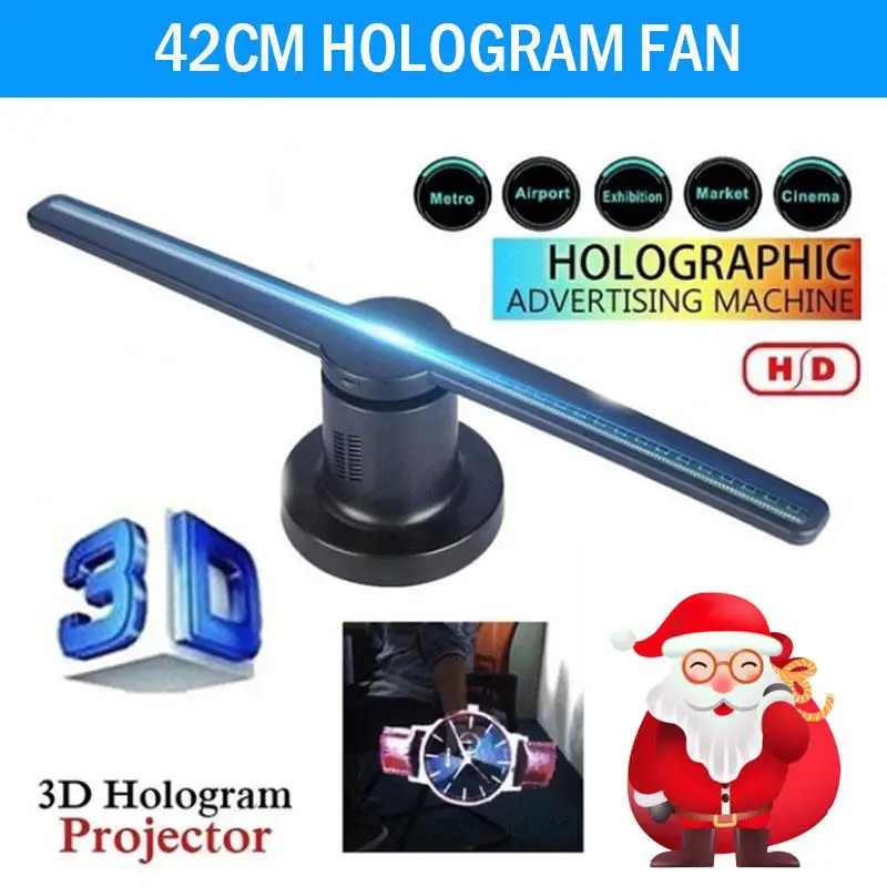 

224 LEDs 3D Hologram Projector Fan 3D Hologram Dispaly Projector Fan New 3D Hologram Projector Fan Holographic Advertising