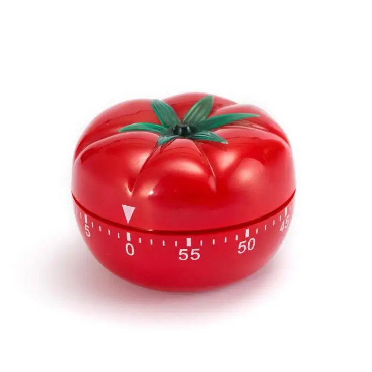 

60pcs Creative Red Tomato Kitchen cooking time alarm 60 minutes mechanical style family SN3763