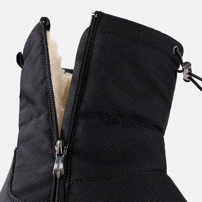 Winter Hohe Stiefel für Mann Im Freien Reise Schnee Stiefel Zipper Non-Slip Baumwolle Schuhe Männer Plus Samt Warm Halten casual Schuhe Männlichen 45