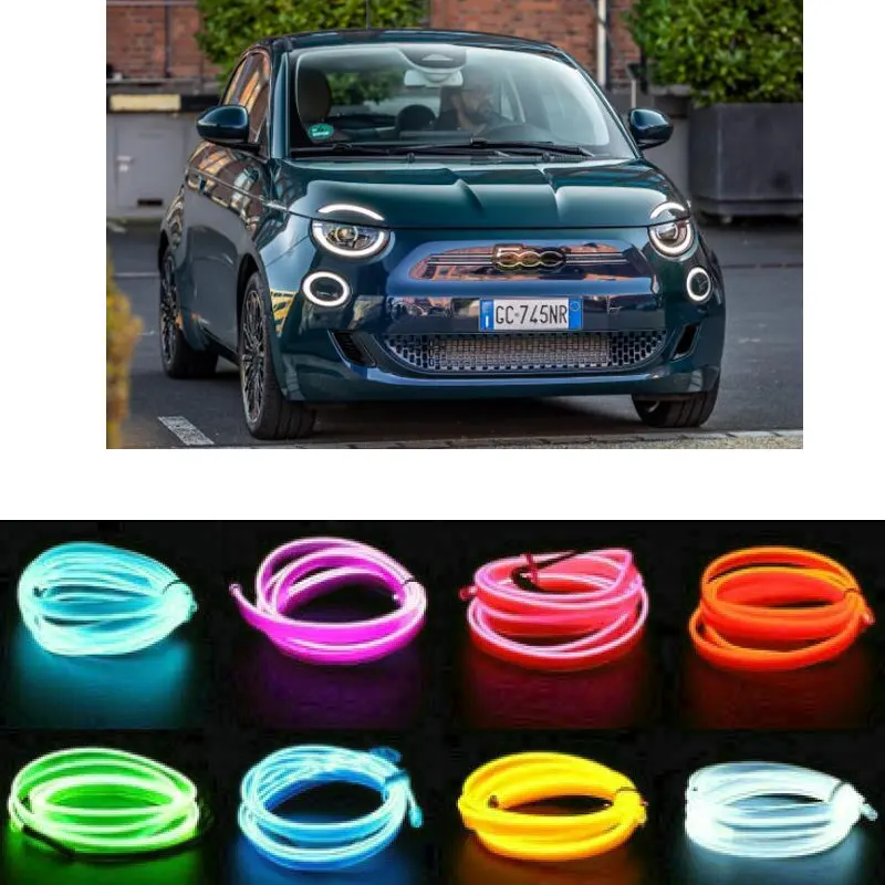 

5m el Atmosphere Lamp Interior Mood Lighting For Fiat 500 grande punto 500c 500L 500X panda 595 doblo BARCHETTA BRAVA BRAVO