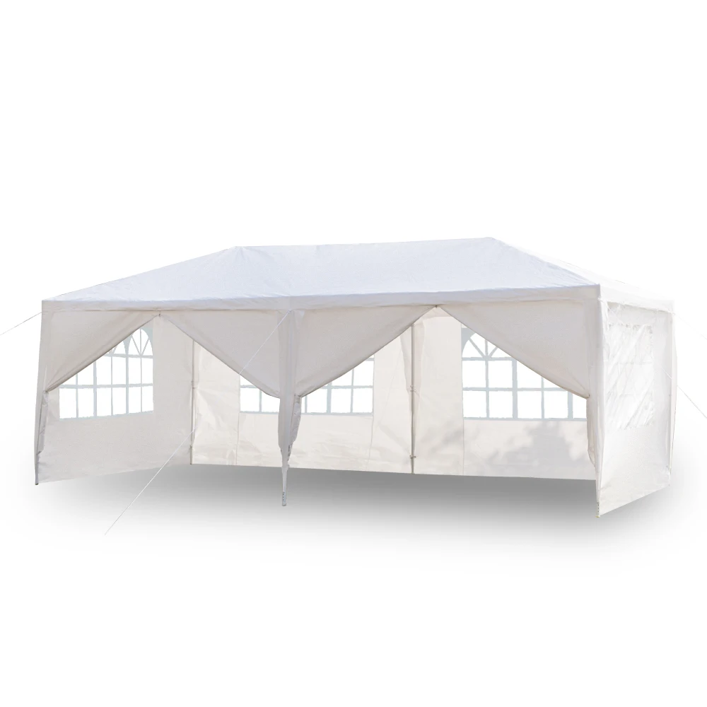 

3 x 6m Four/Six Sides Waterproof Tent with Spiral Tubes Wedding Tent Outdoor Gazebo Heavy Duty Pavilion Event US Warehouse