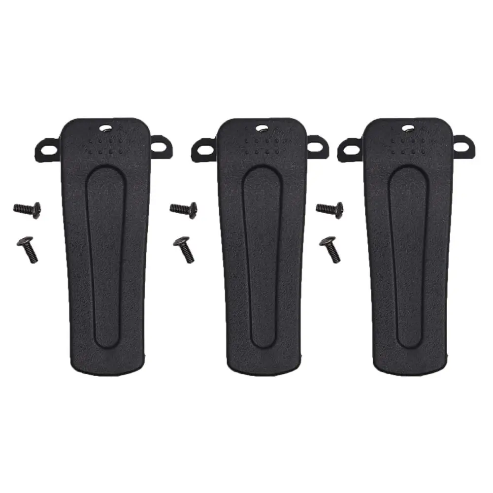 

3Pcs Belt Clip with Screw for H-777 H777 Walkie Talkie Baofeng Radio BF-888S BF-666S BF-777S BF-999S 666S 777S 888S 999S