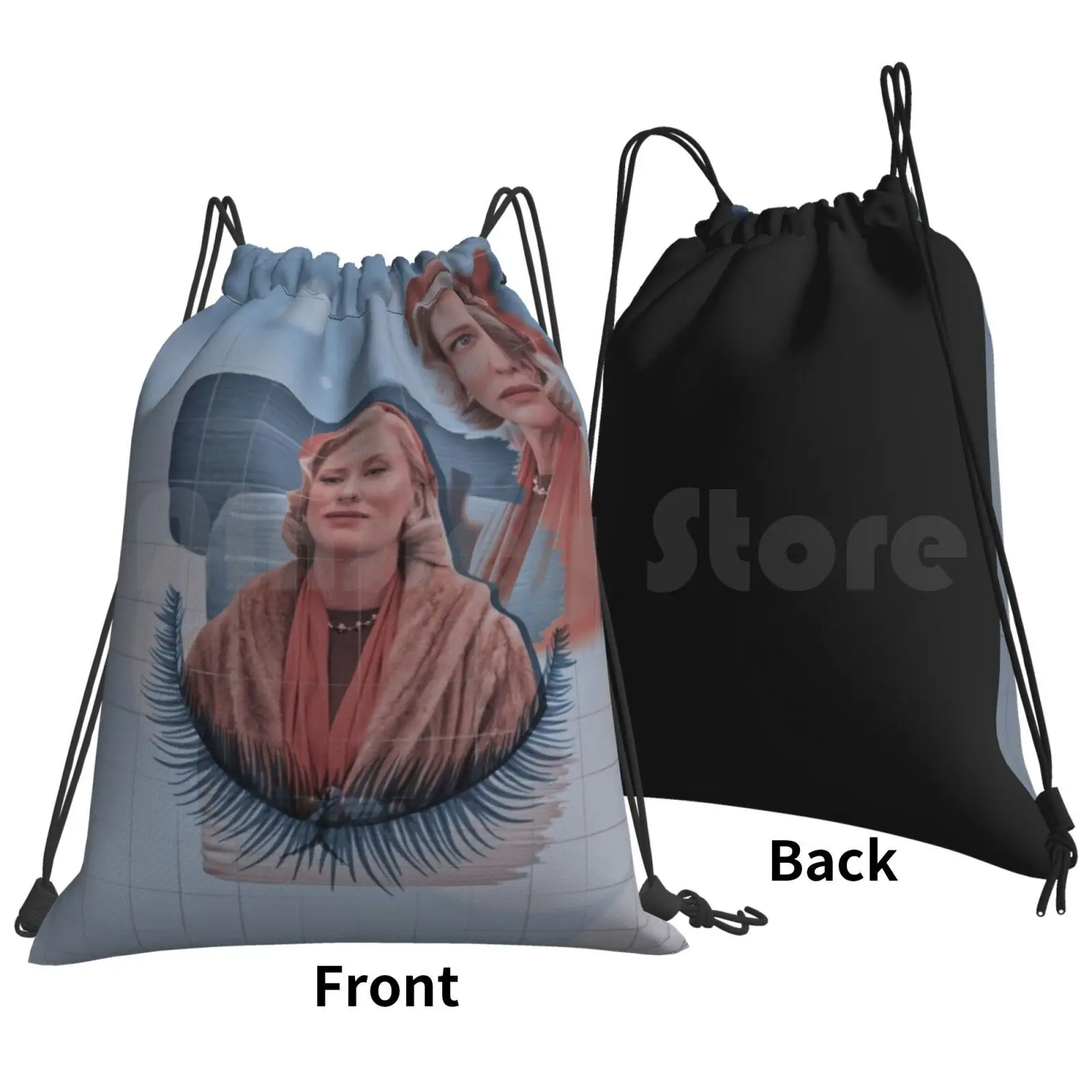 Carol Aird-Carol Backpack Drawstring Bag Riding Climbing Gym Bag Carol Cate Blanchett Cate Blanchett Carol Aird Movies Queer