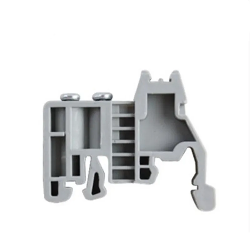 50pcs/Lot E/UK Din Rail Universal Terminal Blocks Ending/end E-UK Plastic Wiring Terminals