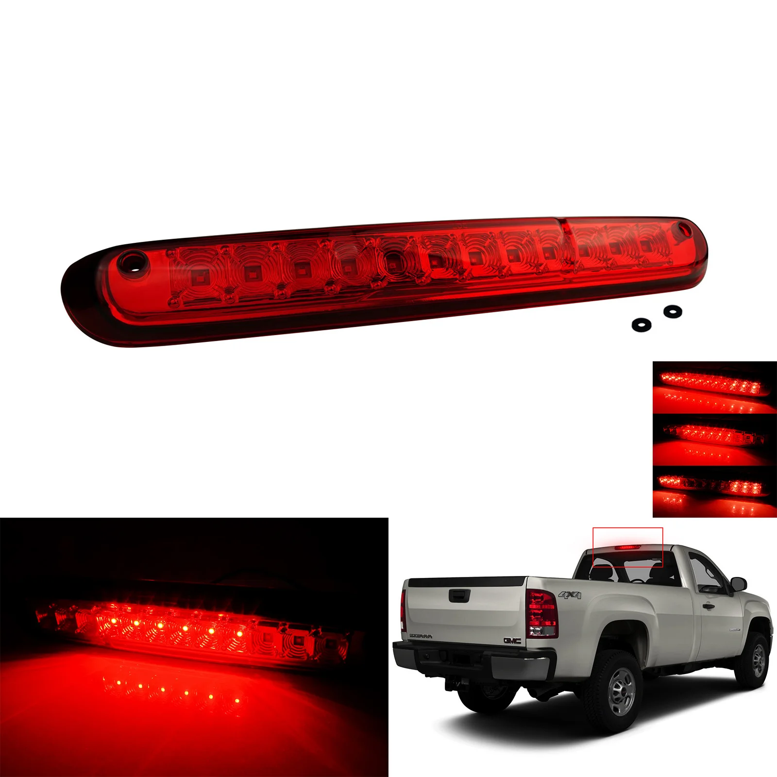 

LED High Mount Tail Brake Cargo Light 12V For Chevrolet Silverado GMC 1500 3500